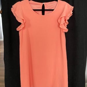 Peach knee length dress